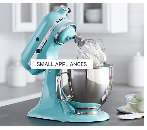A teal Kitchenaid mixer. Shop small appliances.