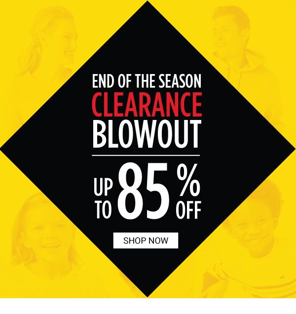 END OF THE SEASON CLEARANCE BLOWOUT - Up to 85% off. Shop Now.