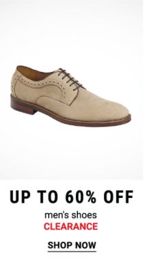 Up to 60% off men's shoes clearance. Shop Now.