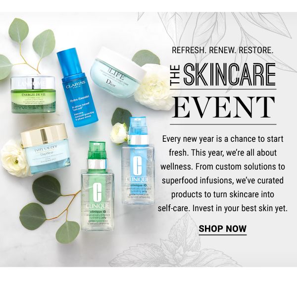 The Skincare Event. Shop Now.