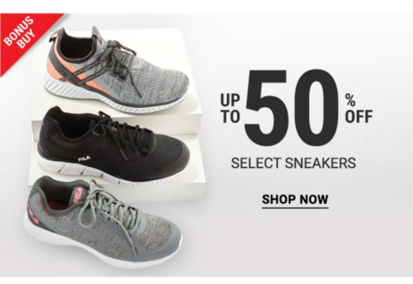Bonus Buy - Up to 50% off select sneakers. Shop Now.