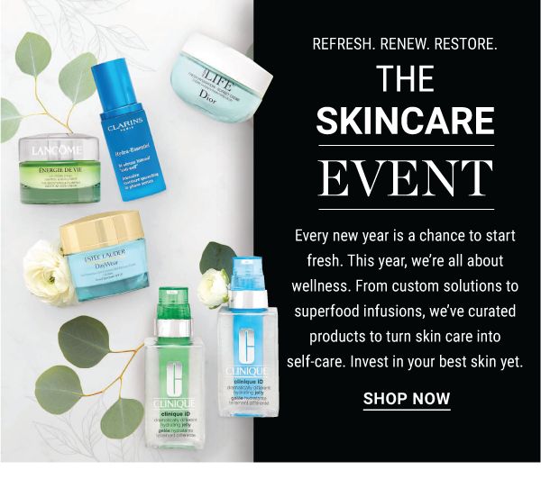 The Skincare Event. Shop Now.