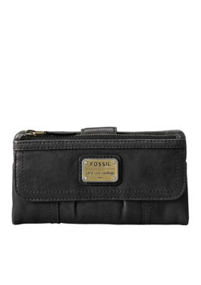 Fossil® Emory Leather Clutch Wallet - 0