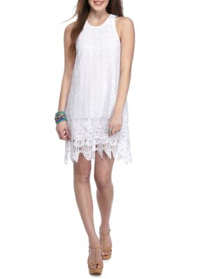 belk junior white dresses