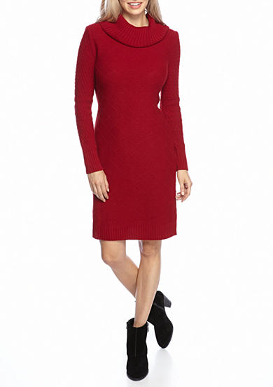 Lennie for Nina Leonard Cowl Neck Sweater Dress | Belk