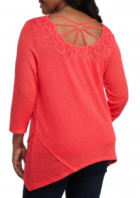 belk plus size tunic tops