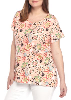 belk women's plus size tops