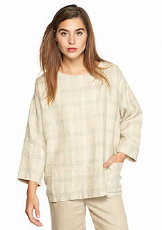 Eileen Fisher Plaid Top