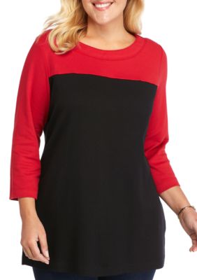 belk plus size tops