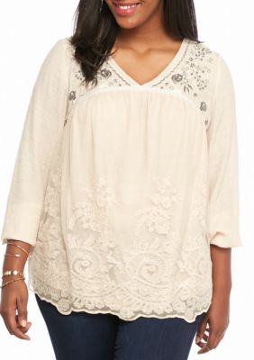 belk women's plus size tops