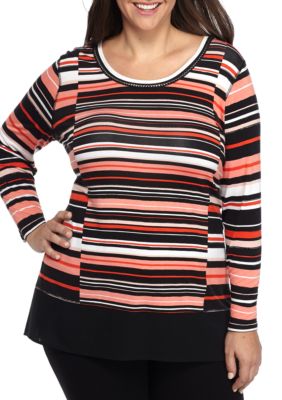 belk women's plus size tops