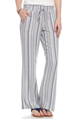 indigo rein striped linen pants