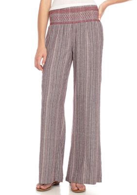 indigo rein striped linen pants