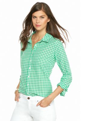 crown & ivy™ Gingham Button Down Shirt