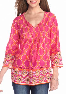 crown & ivy peasant top