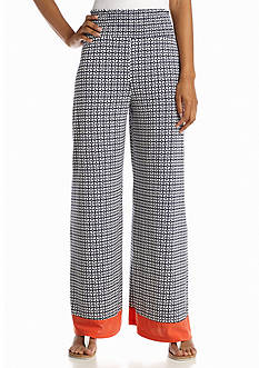 New Directions® Geo Printed Colorblock Soft Pant