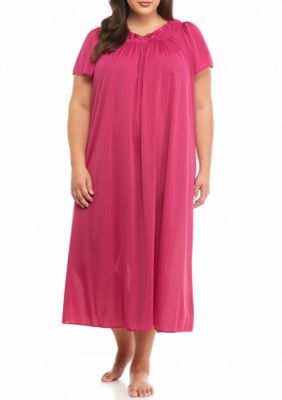 Miss Elaine Plus Size Long Tricot Nylon Gown Belk 