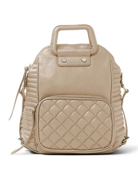 steve madden black quilted backpack