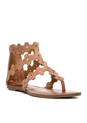 belk women's flat sandals