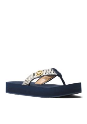 belk michael kors flip flops