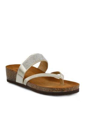 belk women's flat sandals