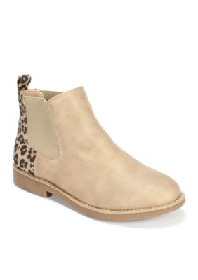 seven dials marisah chelsea leopard bootie