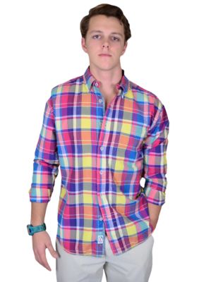 Vintage 1946 Long Sleeve Woven Madras Plaid Shirt | Belk
