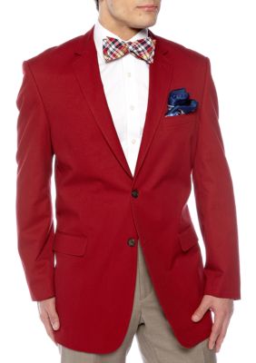 red sport coat outfit