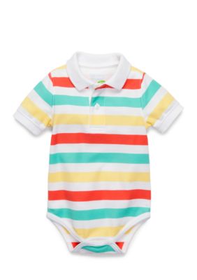 baby boy polo bodysuit