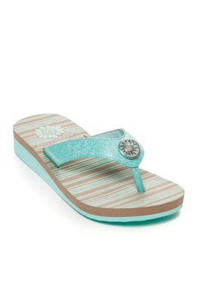 yellow box sandals at belk