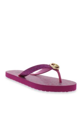 belk michael kors flip flops
