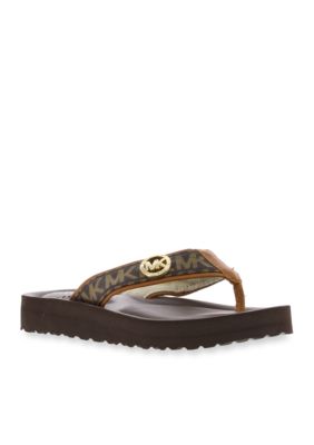 belk michael kors flip flops