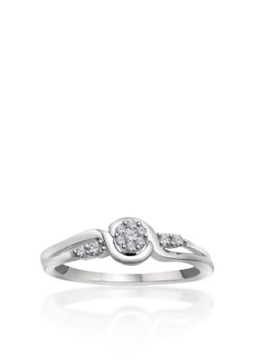 Belk  Co. Diamond Promise Ring in 10k White Gold