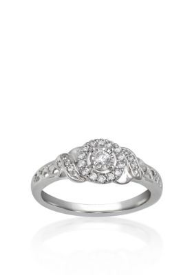 Belk  Co. Diamond Promise Ring in 10k White Gold
