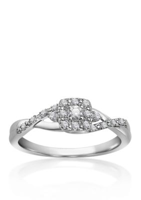 Belk  Co. Diamond Promise Ring in 10k White Gold