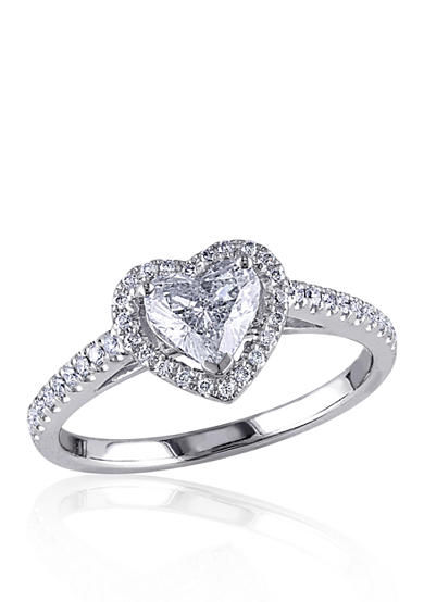 Belk & Co. 1 ct. t.w. Diamond Engagement Heart Ring in 14k White Gold<br>