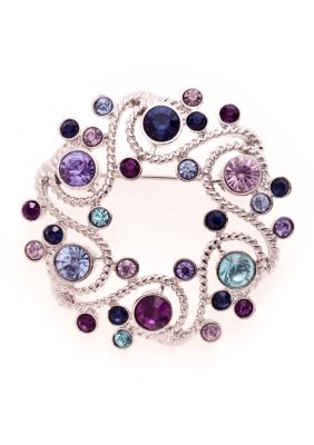 Napier Boxed Wreath Pin