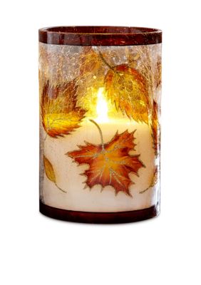 Order™ Home Collection Hurricane Harvest Flameless LED Glass Filled