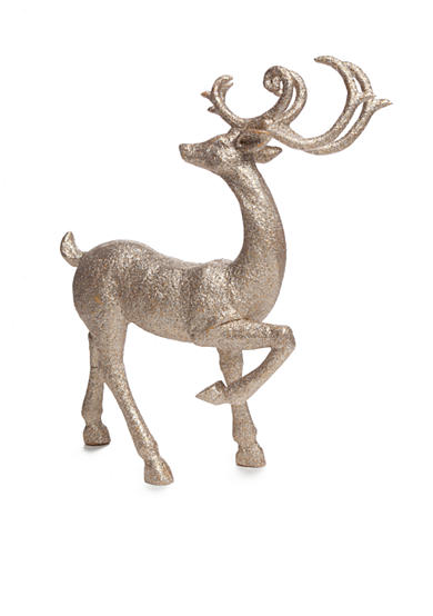 Biltmore® Sparkle & Shine Standing Glittery Champagne Deer