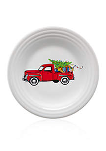 Holiday Farm Truck Luncheon Plate