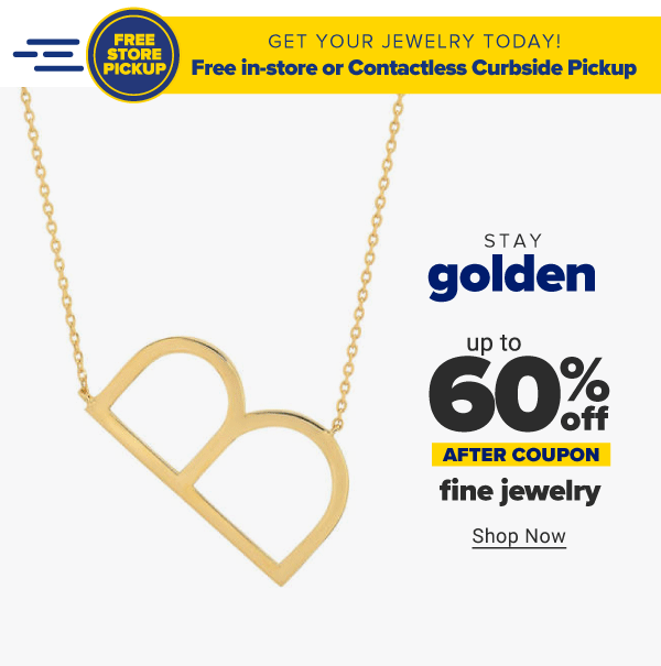 Stay golden. Up to 60% off fine jewelry after coupon. Shop Now.