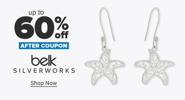 Up to 60% off Belk Silverworks after coupon. Shop Now.