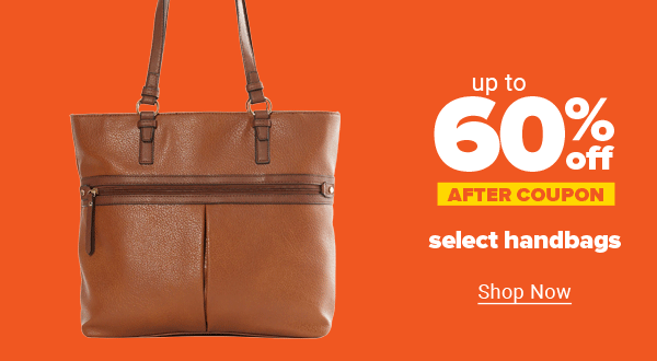 Up to 60% off select handbags after coupon. Shop Now.
