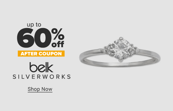 Up to 60% off after coupon Belk Silverworks. Shop Now.