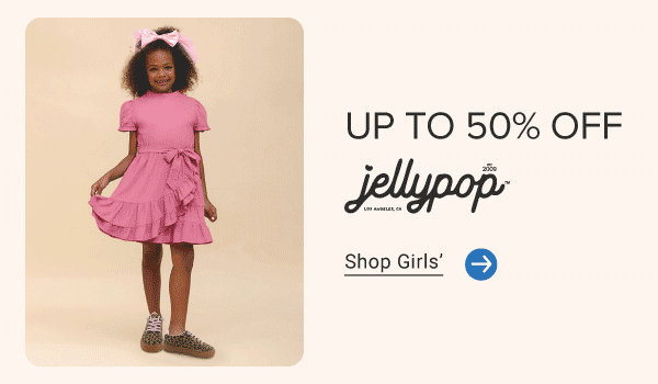 A girl in a pink dress and cheetah shoes. Up to 50% off Jellypop. Shop girls' Floral mesh flats. Up to 50% off Sugar. Shop girls'. A kid sticking his feet in the air wearing silver shoes. Up to 50% off Shu Shop. Shop girls'. A pink sparkly clog. Up to 50% off. Mia. Shop girls'.