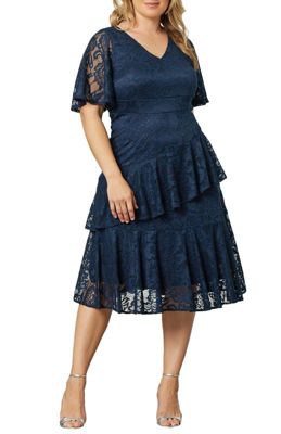 Belk Women's Plus Lace Affair Tiered Cocktail Dress | The Summit