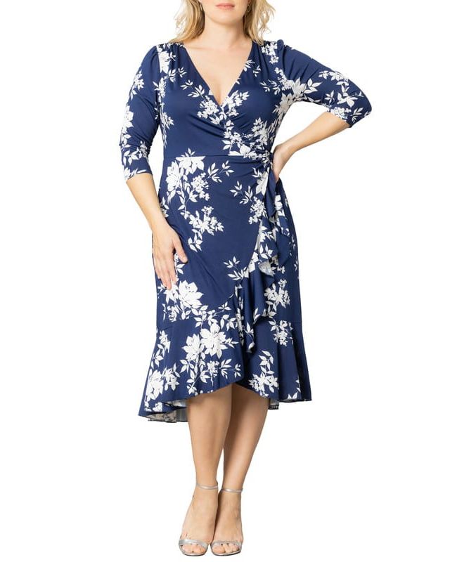 Navy Floral Print