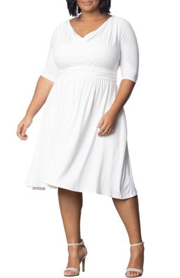 Women's Plus Draped Class Cowl Neck Dress