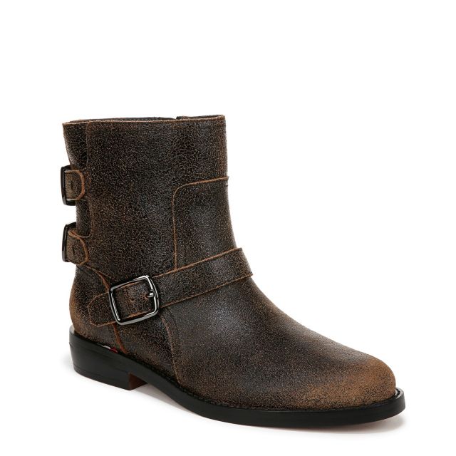 Black Distressed Leather