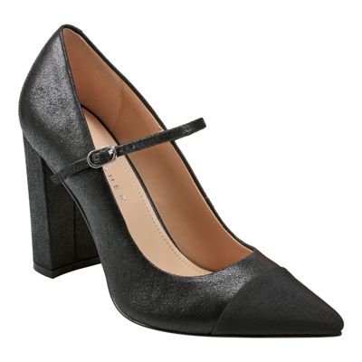 Anellie Pointy Toe Block Heel Dress Pumps